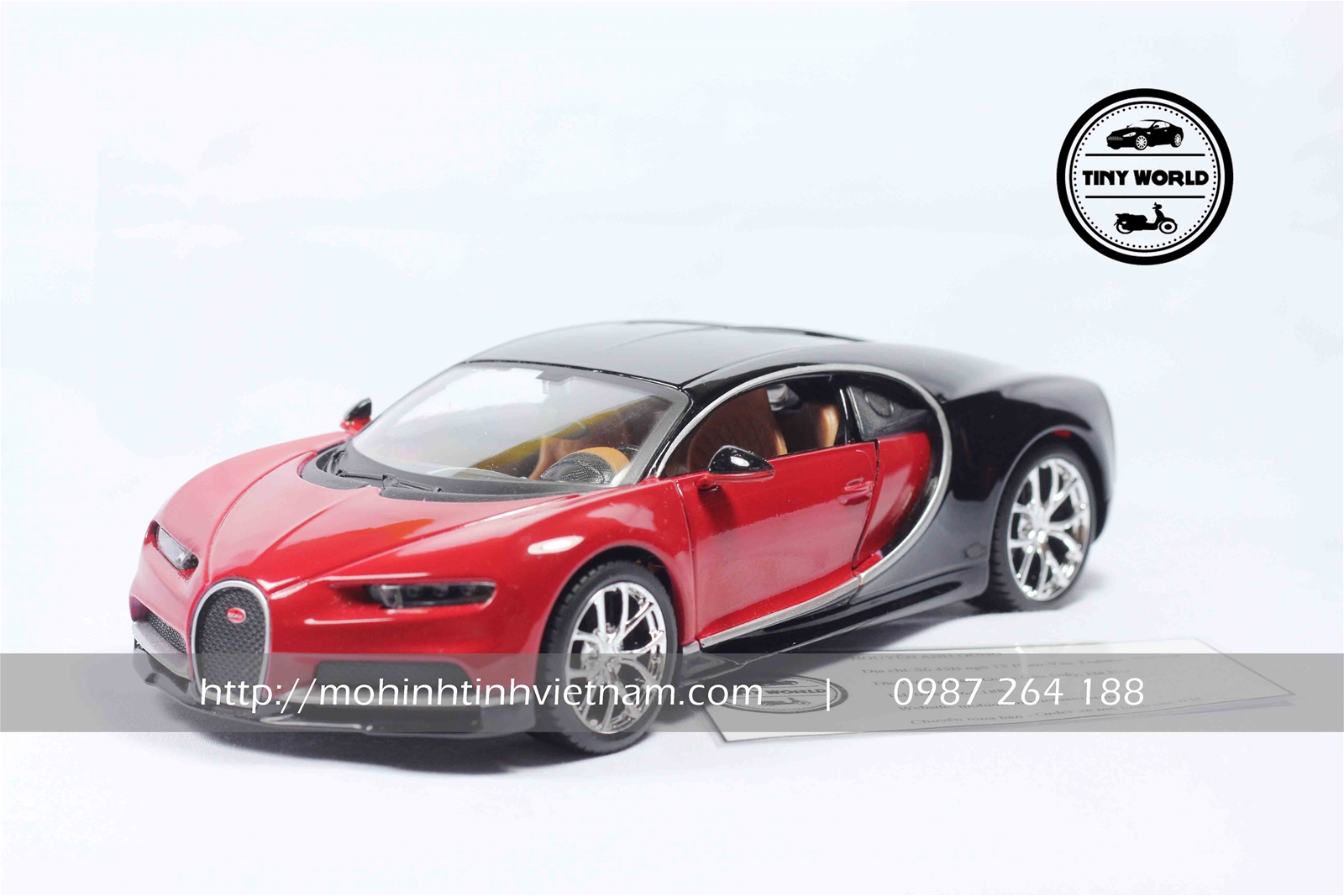 MÔ HÌNH Ô TÔ BUGATTI CHIRON (ĐỎ) 1:24 MAISTO