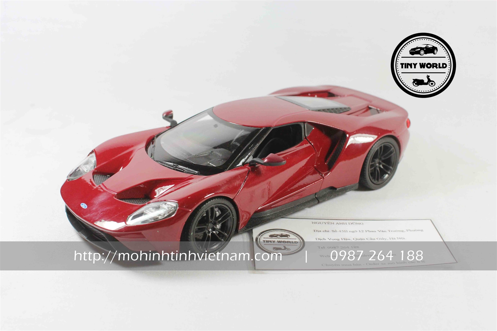 MÔ HÌNH Ô TÔ FORD GT 2017 (ĐỎ) 1:24 WELLY