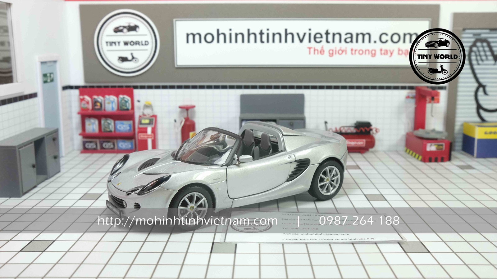 MÔ HÌNH Ô TÔ LOTUS ELISE 111S 2003 (BẠC) 1:24 WELLY