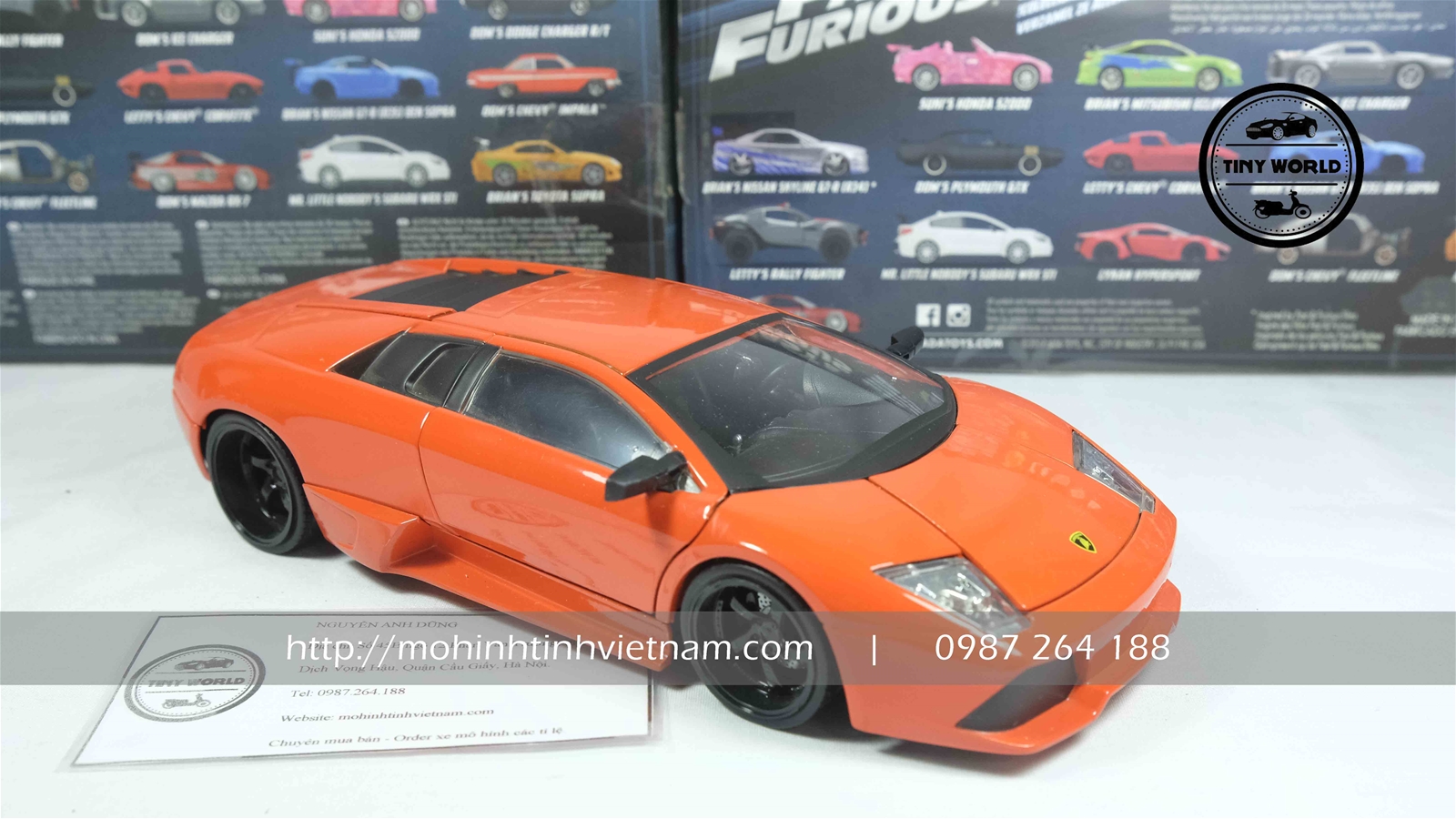 MÔ HÌNH Ô TÔ LAMBORGHINI MURCIELAGO LP-640 (CAM) 1:24 JADA
