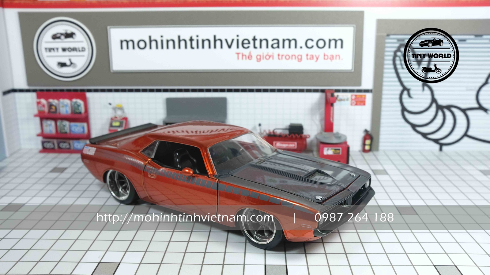 MÔ HÌNH Ô TÔ PLYMOUTH BARRACUDA (CAM) 1:24 JADA
