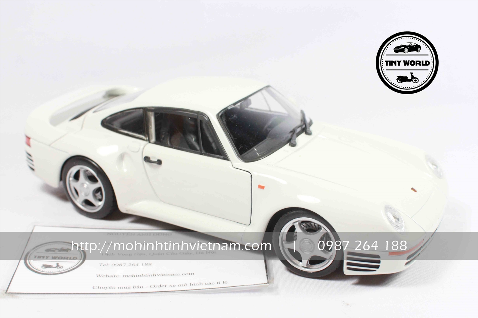 MÔ HÌNH Ô TÔ PORSCHE 959 (TRẮNG) 1:24 WELLY FX