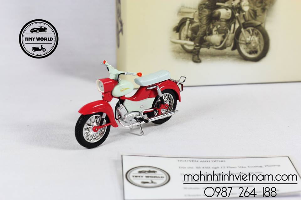 MÔ HÌNH XE MÁY SIMSON STAR (ĐỎ) 1:24 ALTAS