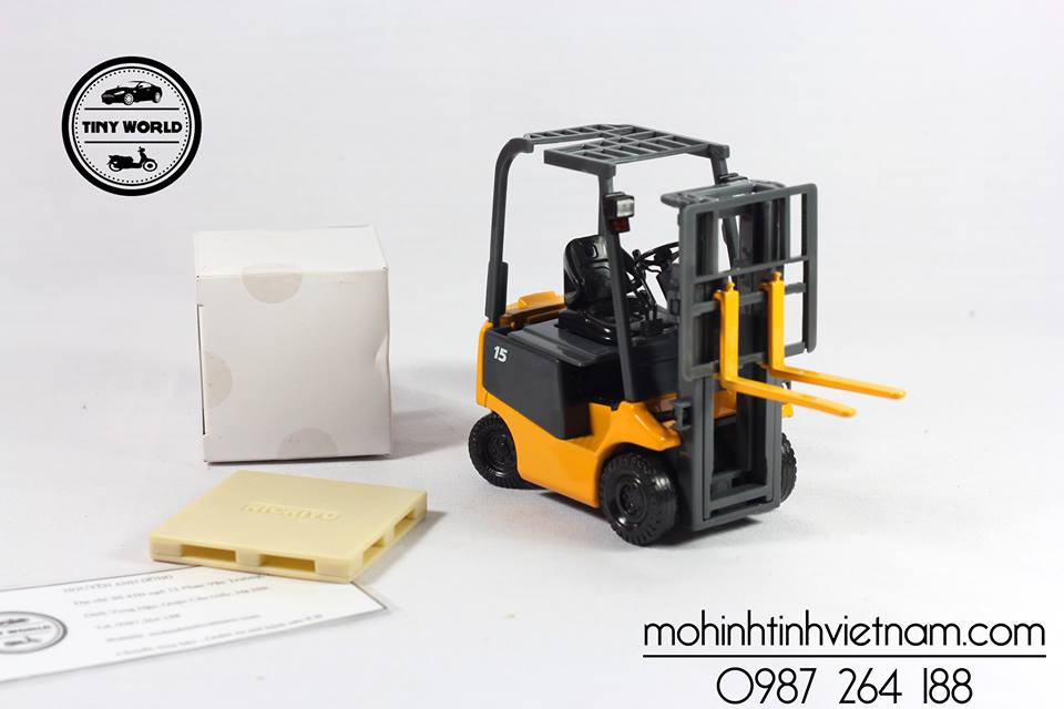 MÔ HÌNH XE NÂNG EC FORKLIFT (VÀNG) 1:24 DEALER