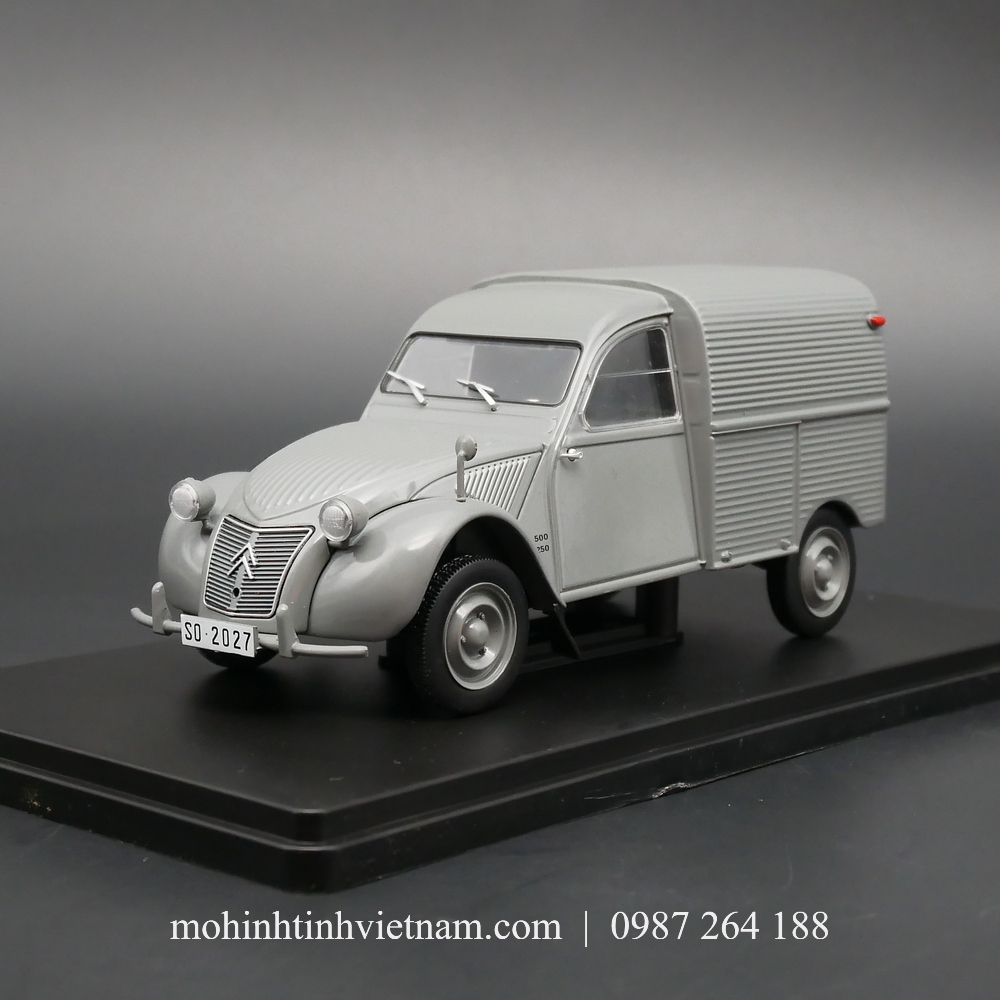 MÔ HÌNH Ô TÔ CITROEN 2 CV 1957 (XÁM) 1:24 IXO
