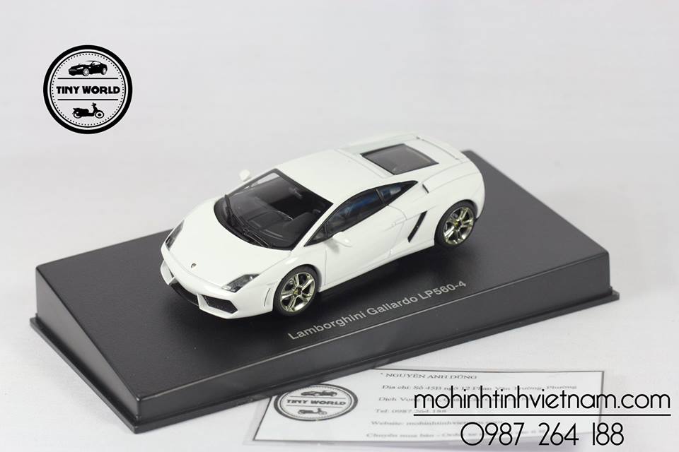 MÔ HÌNH Ô TÔ LAMBORGHINI GALLARDO LP560-4 (TRẮNG) 1:43 AUTOART