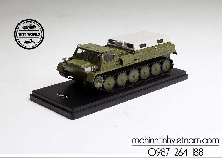 MÔ HÌNH XE BỌC THÉP GAZ 71 (XANH) 1:43 SSM