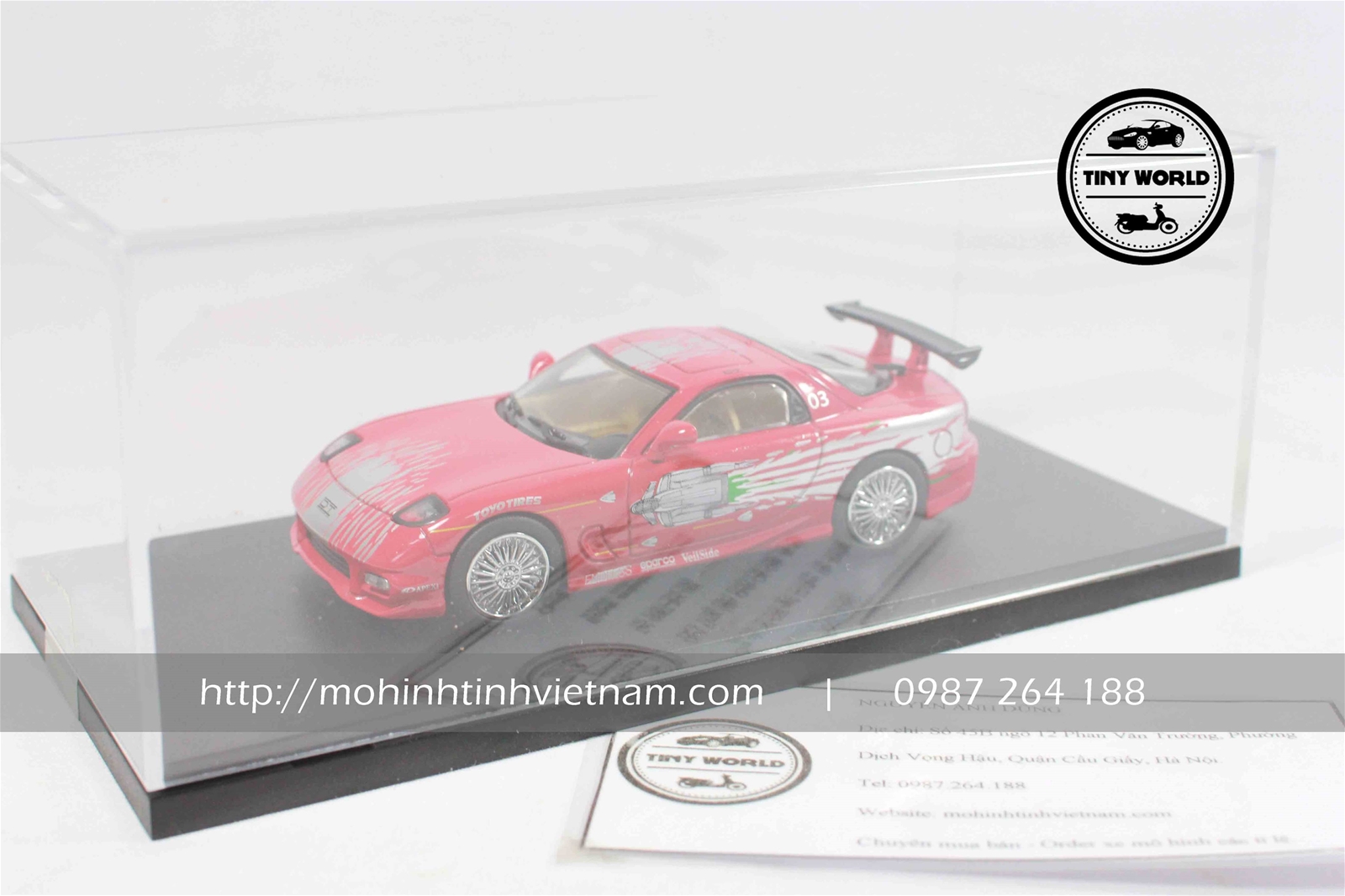 MÔ HÌNH Ô TÔ MAZDA RX-7 1993 (ĐỎ) 1:43 GREENLIGHT