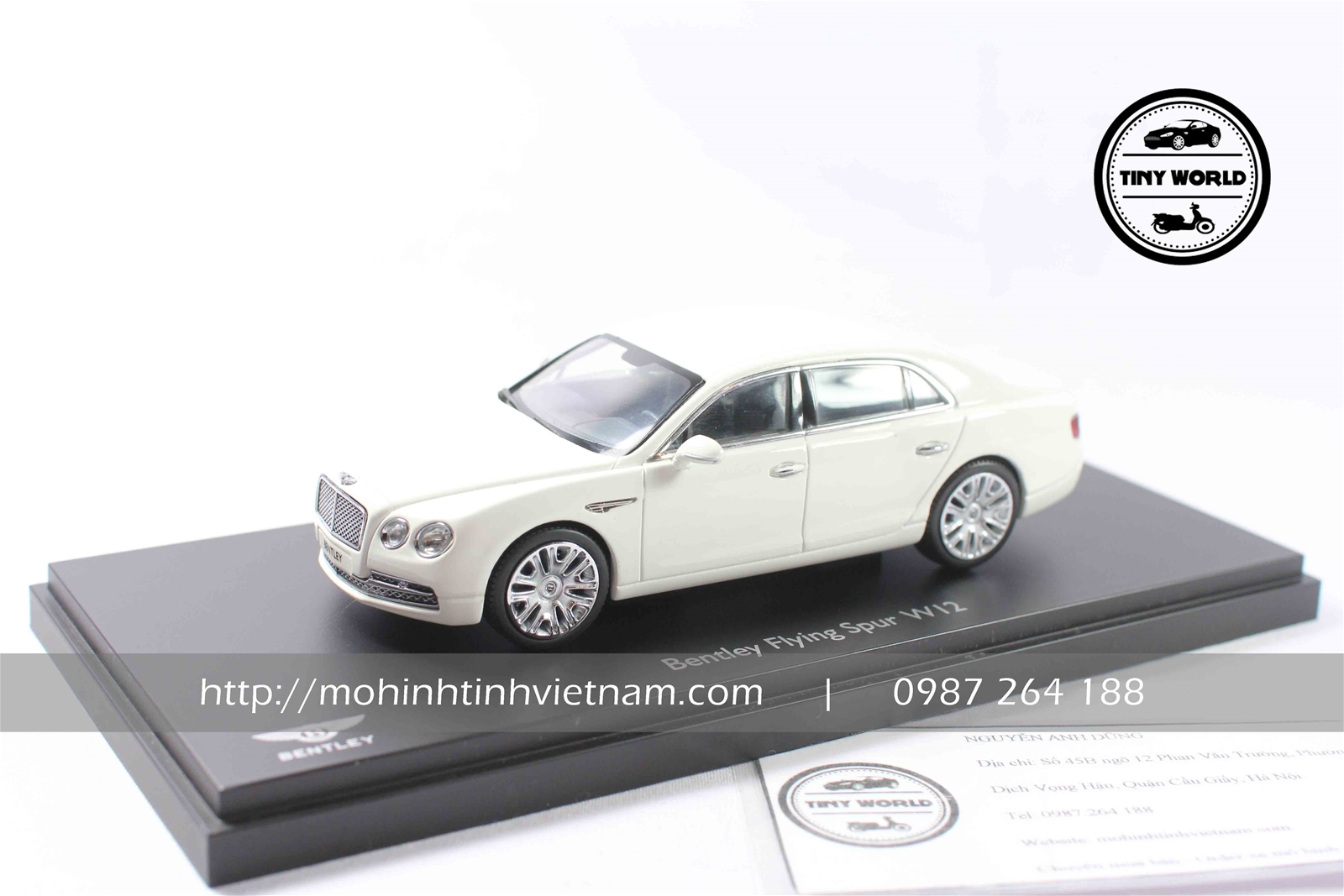 MÔ HÌNH Ô TÔ BENTLEY FLYING SPUR W12 (TRẮNG) 1:43 KYOSHO