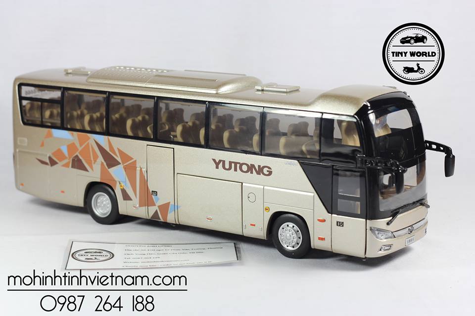 MÔ HÌNH XE BUS YUTONG (GOLD) 1:42 DEALER
