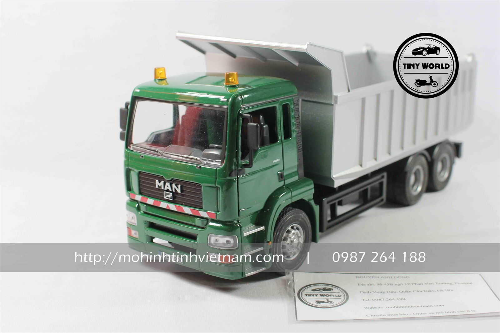 MÔ HÌNH XE TẢI MAN (XANH) 1:32 NEWRAY