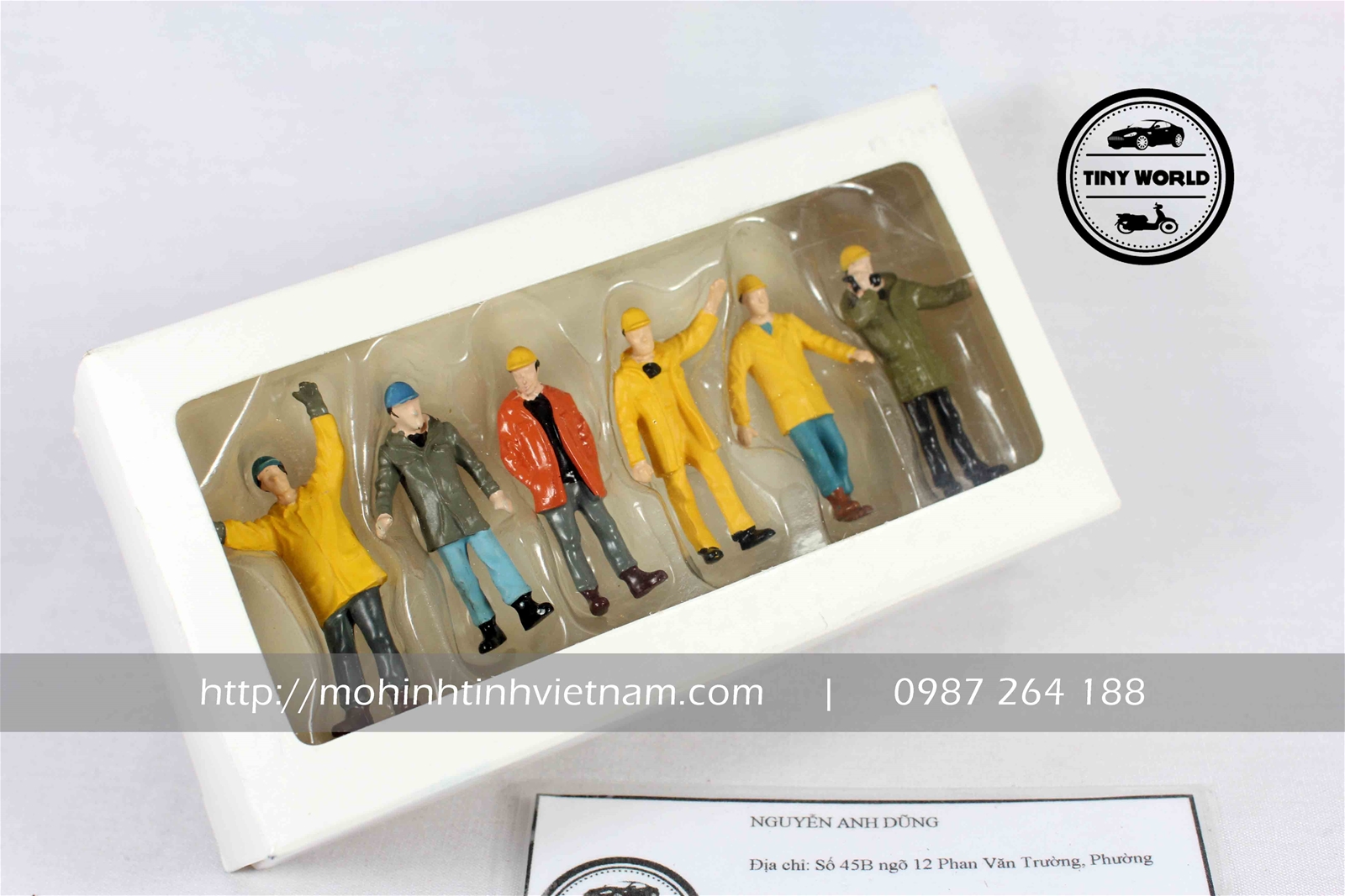 SET 6 FIGURE CÔNG TRƯỜNG (VÀNG) 1:50 DIECAST MODEL