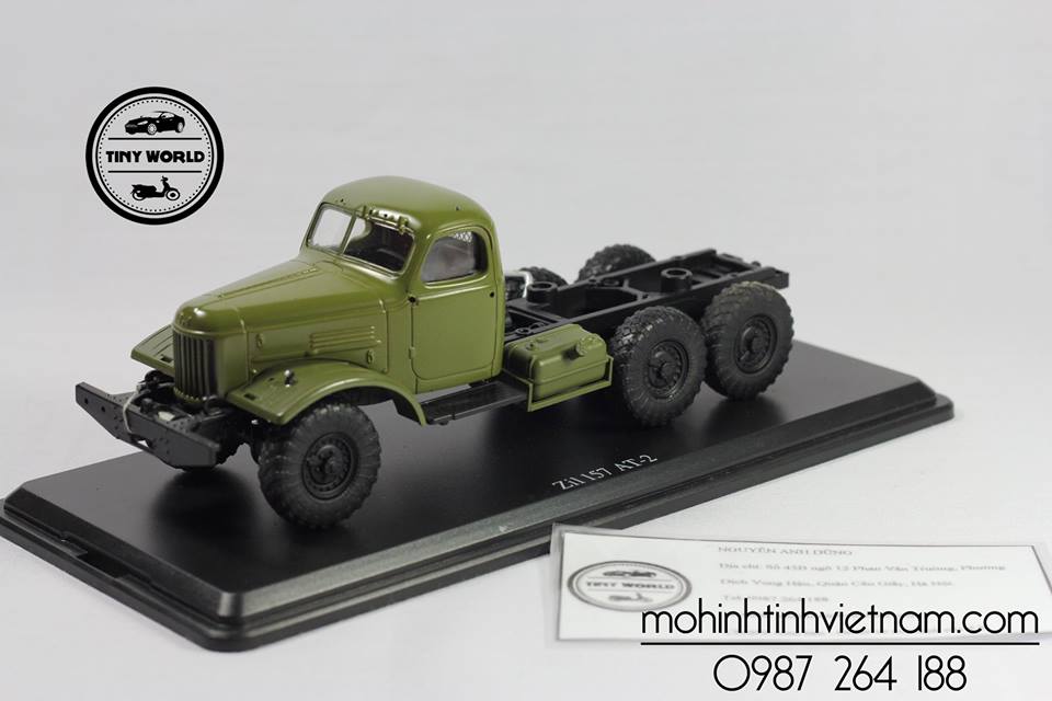 MÔ HÌNH ĐẦU KÉO ZIL 157 AT-2 (XANH) 1:43 SSM