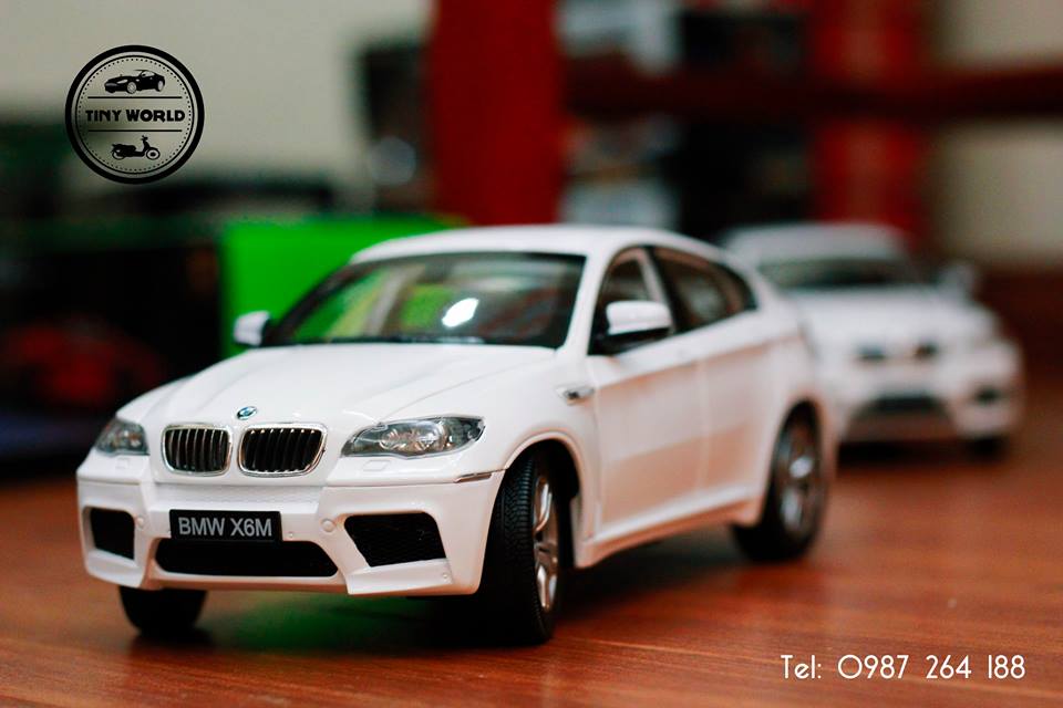MÔ HÌNH Ô TÔ BMW X6M (TRẮNG) 1:18 KAIDIWEI