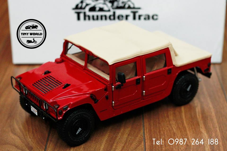 MÔ HÌNH Ô TÔ HUMMER H1 (ĐỎ) 1:18 EXOTO