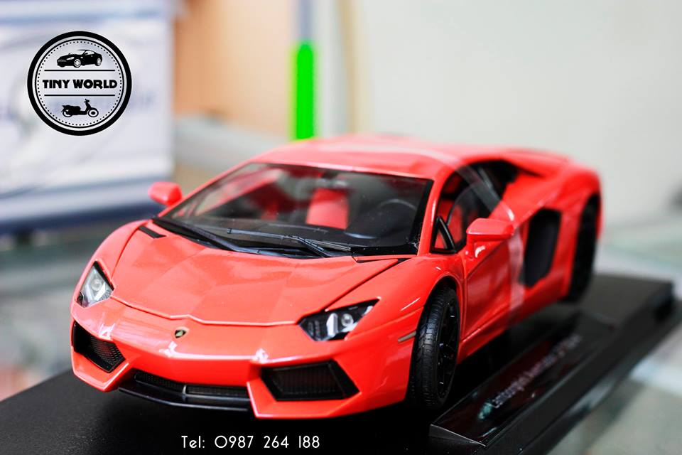 MÔ HÌNH Ô TÔ LAMBORGHINI AVENTADOR LP700-4 (CAM) 1:18 WELLY