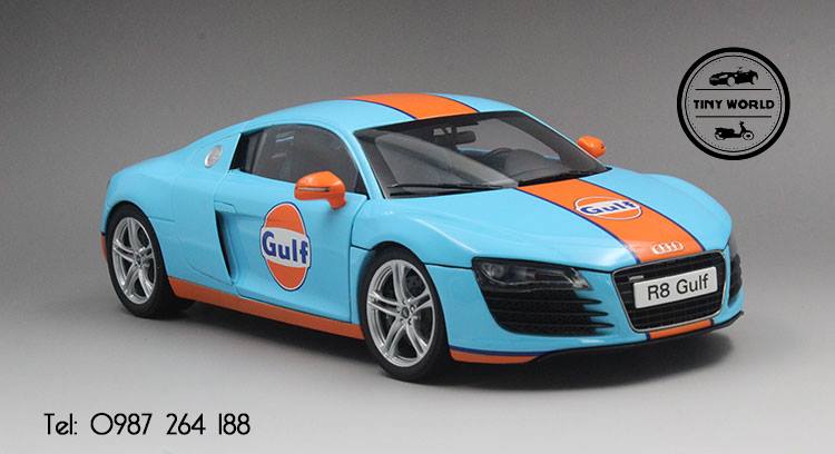 MÔ HÌNH Ô TÔ AUDI R8 V10 GULF (XANH) 1:18 KYOSHO