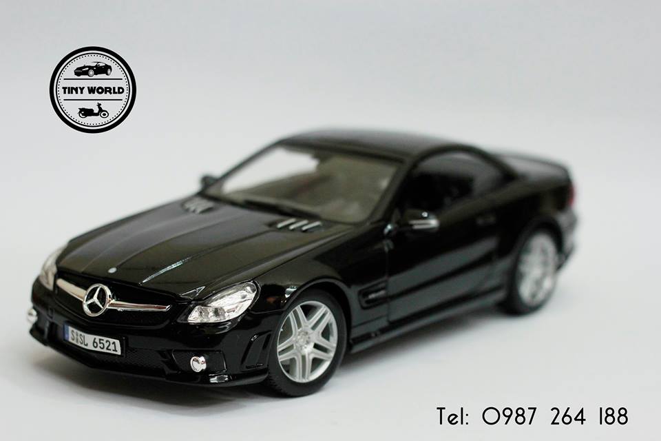 MÔ HÌNH Ô TÔ MERCEDES-BENZ SL65 AMG (ĐEN) 1:18 MAISTO