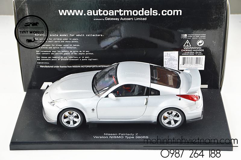 MÔ HÌNH Ô TÔ NISSAN FAIRLADY Z NISMO 380RS (BẠC) 1:18 AUTOART