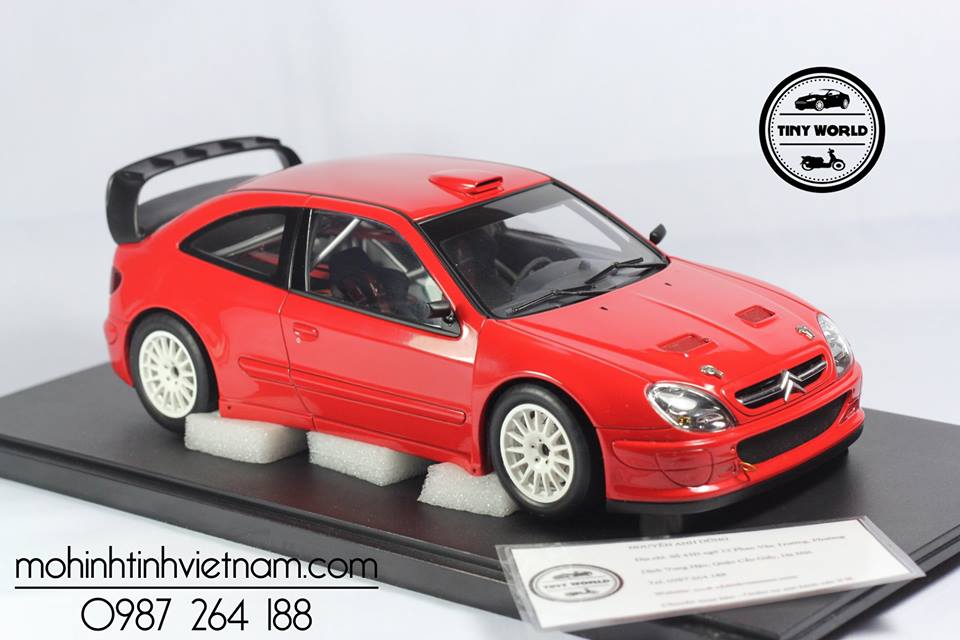 MÔ HÌNH Ô TÔ CITROEN SAINA WRC 2004 (ĐỎ) 1:18 AUTOART