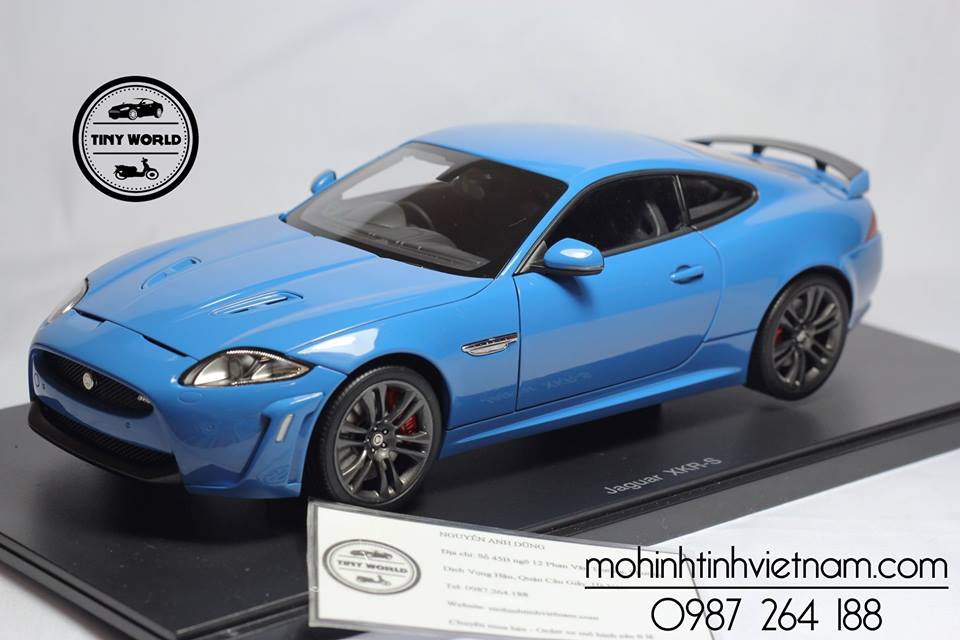 MÔ HÌNH Ô TÔ JAGUAR XKR-S (XANH) 1:18 AUTOART