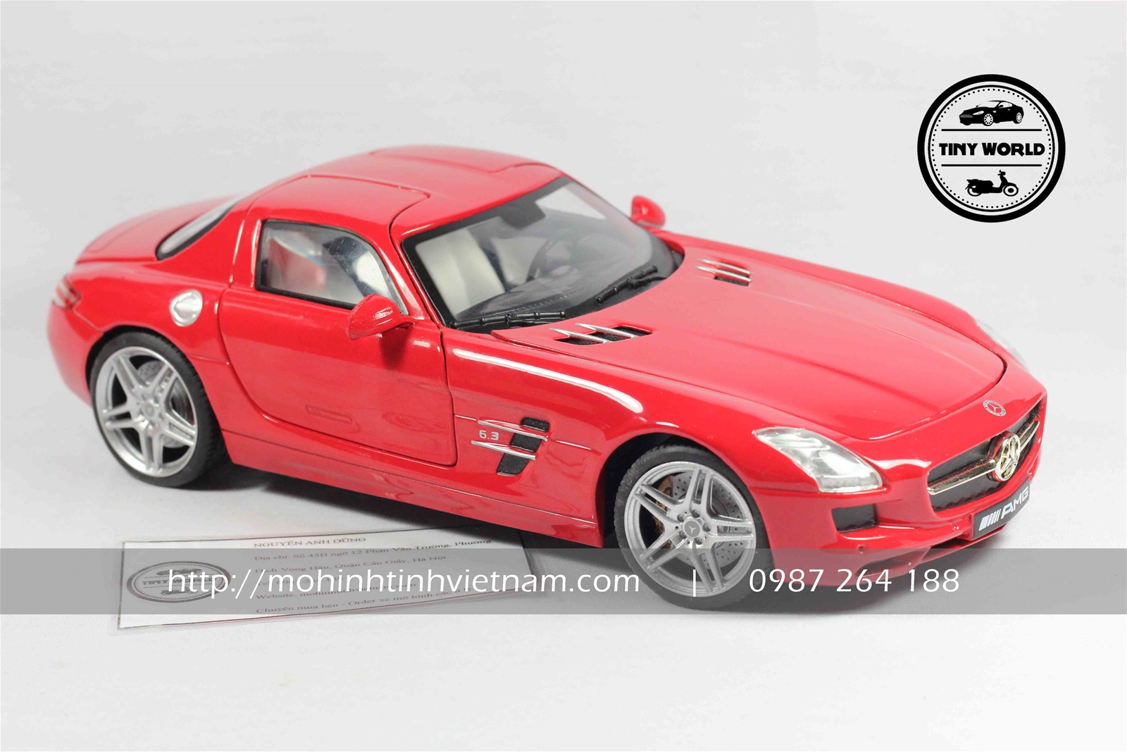 MÔ HÌNH Ô TÔ MERCEDES-BENZ SLS AMG (ĐỎ) 1:18 MONDO