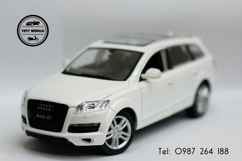 MÔ HÌNH Ô TÔ AUDI Q7 (TRẮNG) 1:24 MZ
