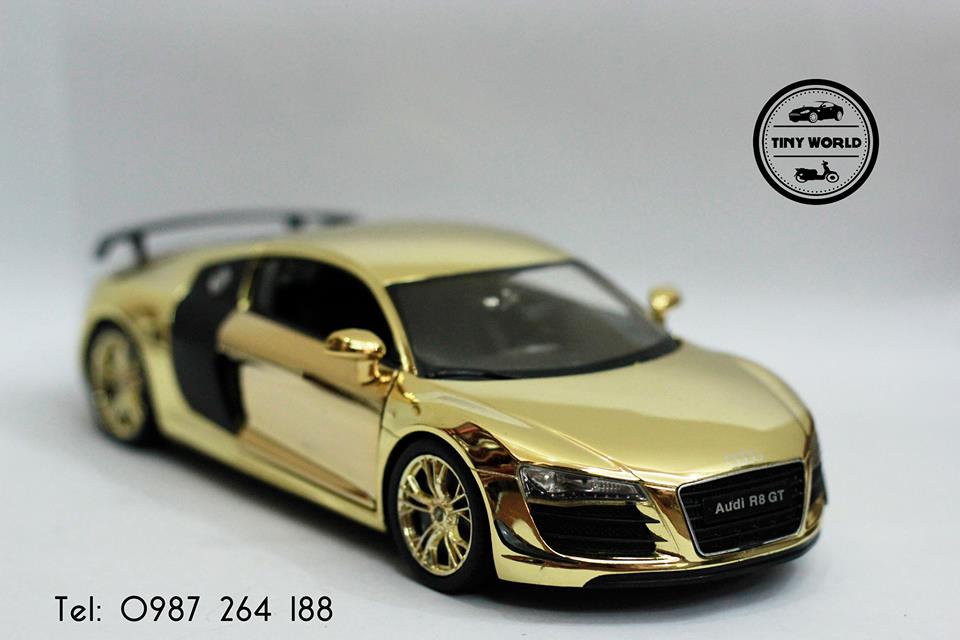 MÔ HÌNH Ô TÔ AUDI 2011 R8 GT (MẠ VÀNG) 1:24 SPEEDY