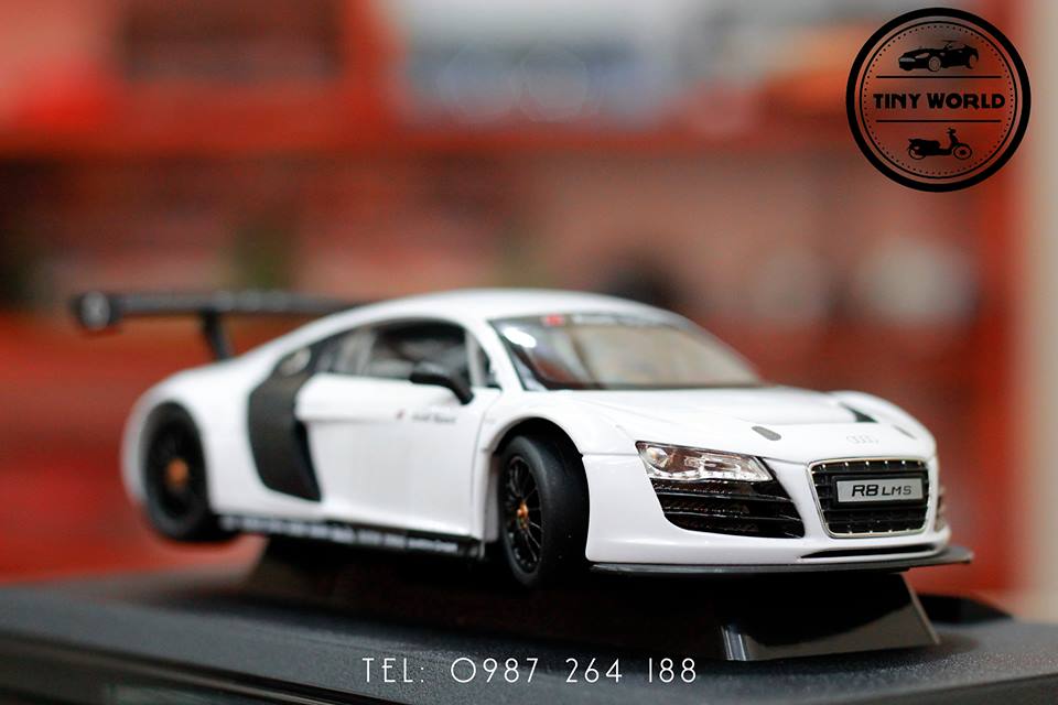 MÔ HÌNH Ô TÔ AUDI R8 LMS (TRẮNG) 1:24 RASTAR