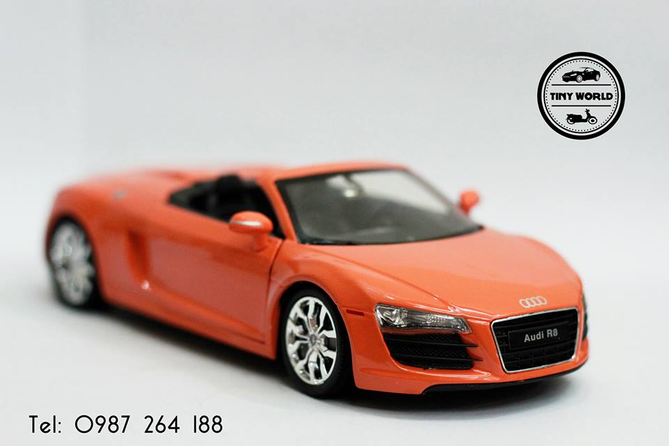 MÔ HÌNH Ô TÔ AUDI R8 SPYDER (CAM) 1:24 SPEEDY