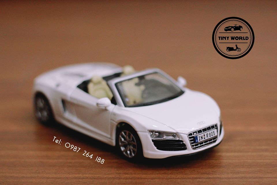 MÔ HÌNH Ô TÔ AUDI R8 V10 (TRẮNG) 1:24 MAISTO