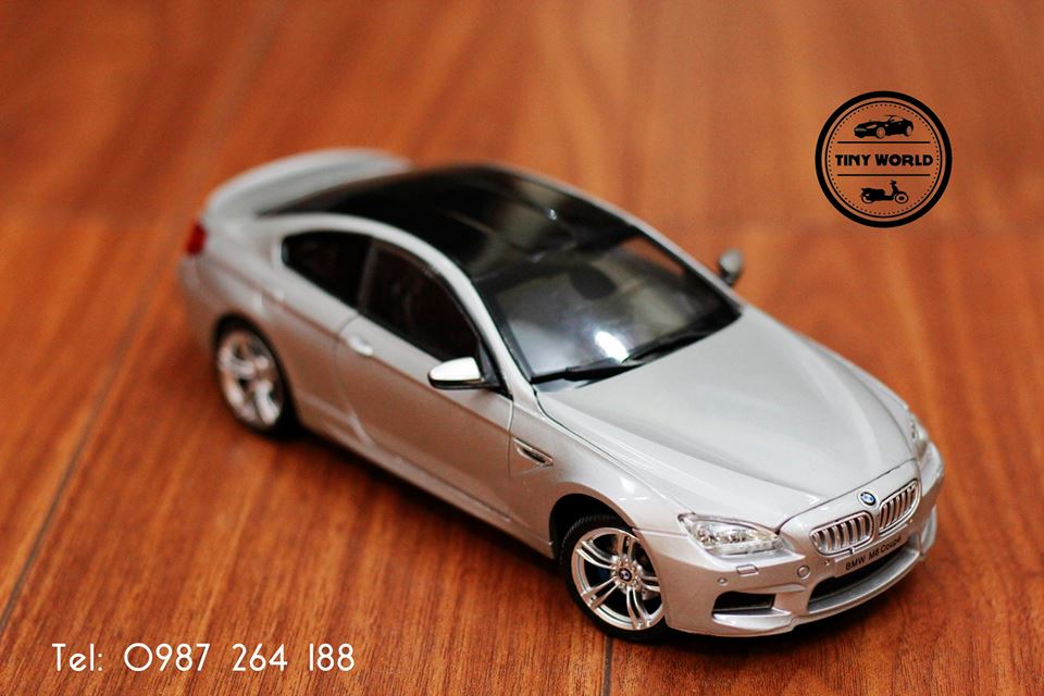 MÔ HÌNH Ô TÔ BMW M6 COUPE (BẠC) 1:24 DOUBLE HORSE