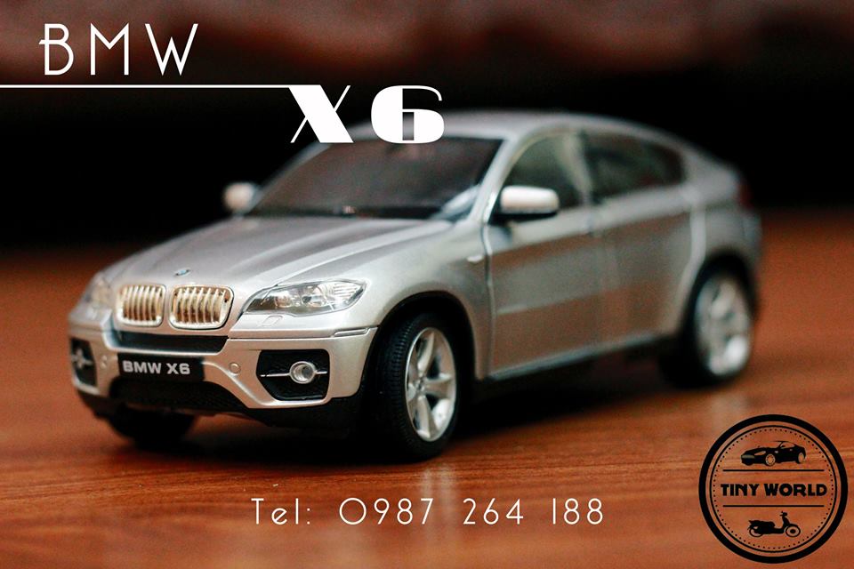 MÔ HÌNH Ô TÔ BMW X6 (BẠC) 1:24 WELLY