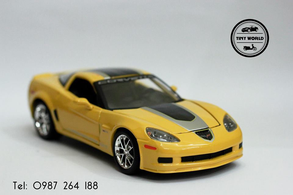 MÔ HÌNH Ô TÔ CHEVROLET CORVETTE Z06 GT 2009 (VÀNG) 1:24 MAISTO