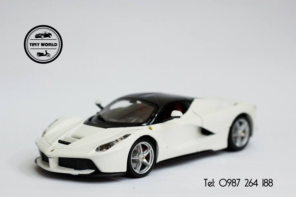 MÔ HÌNH Ô TÔ FERRARI LAFERRARI (TRẮNG) 1:24 BBURAGO
