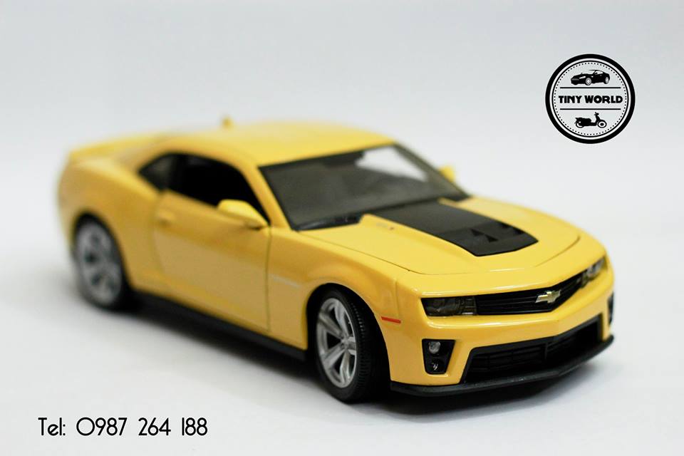 MÔ HÌNH Ô TÔ CHEVROLET CAMARO ZL1 (VÀNG) 1:24 WELLY
