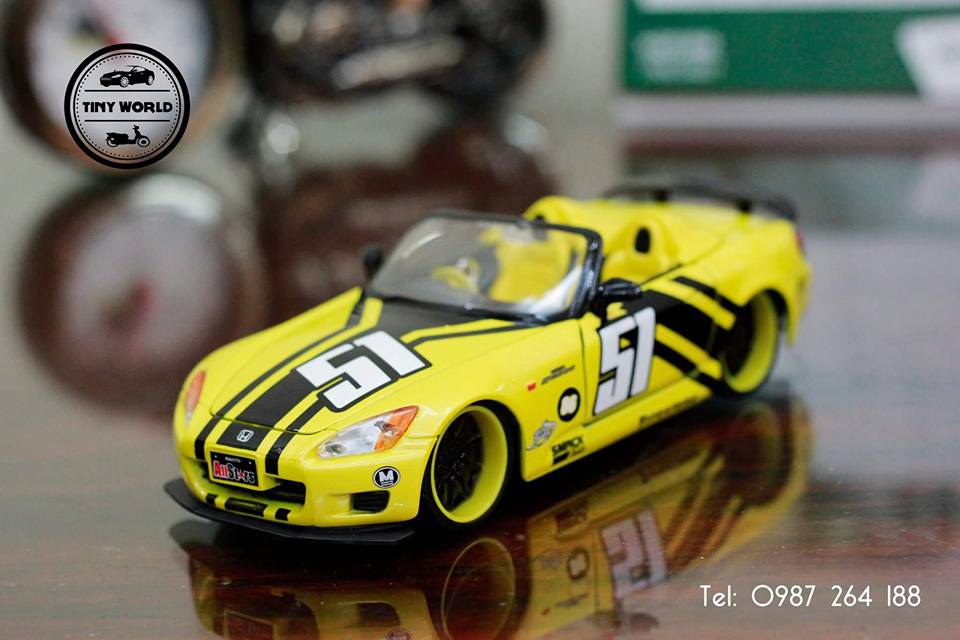 MÔ HÌNH Ô TÔ HONDA S2000 (VÀNG) 1:24 MAISTO