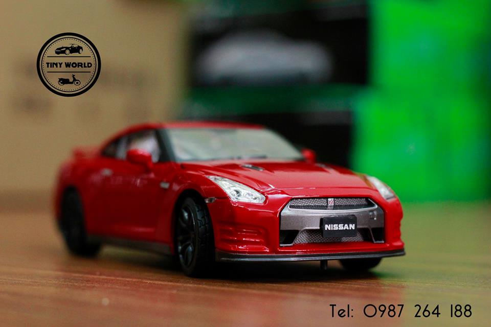 MÔ HÌNH Ô TÔ NISSAN GT-R (ĐỎ) 1:24 KAIDIWEI