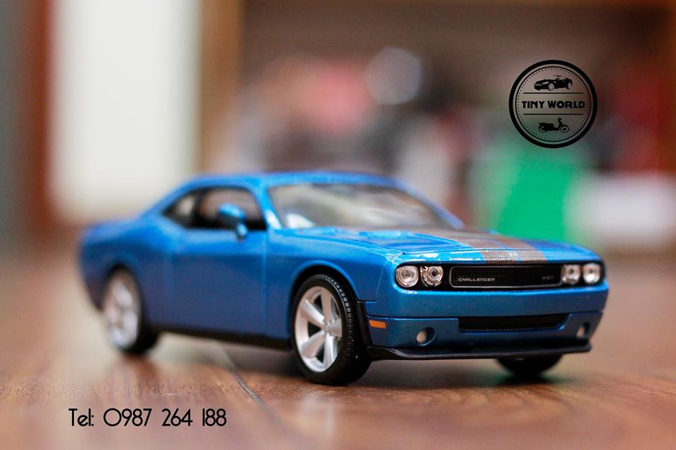 MÔ HÌNH Ô TÔ DODGE CHALLENGER SRT (XANH) 1:24 MAISTO