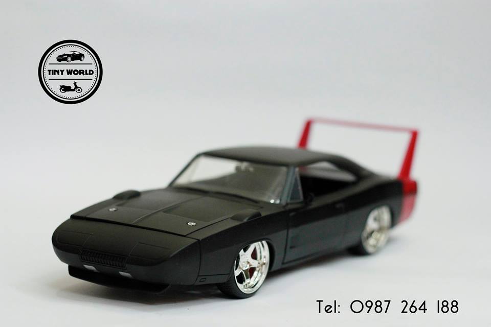 MÔ HÌNH Ô TÔ DODGE CHARGER DAYTONA 1969 (ĐEN) 1:24 JADA