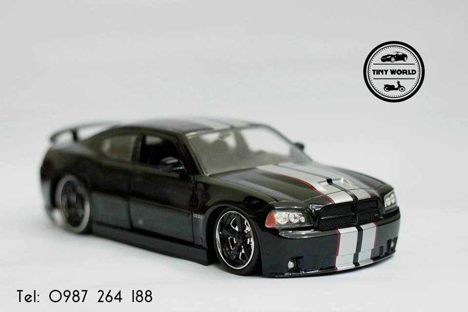 MÔ HÌNH Ô TÔ DODGE CHALLENGER SRT8 (ĐEN) 1:24 JADA