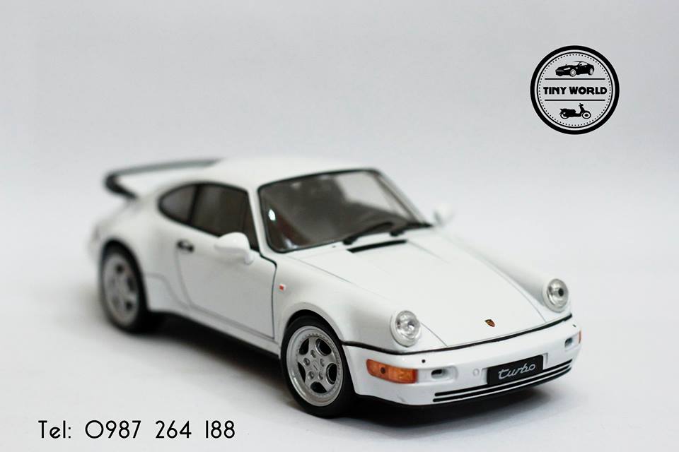 MÔ HÌNH Ô TÔ PORSCHE 964 TURBO (TRẮNG) 1:24 WELLY