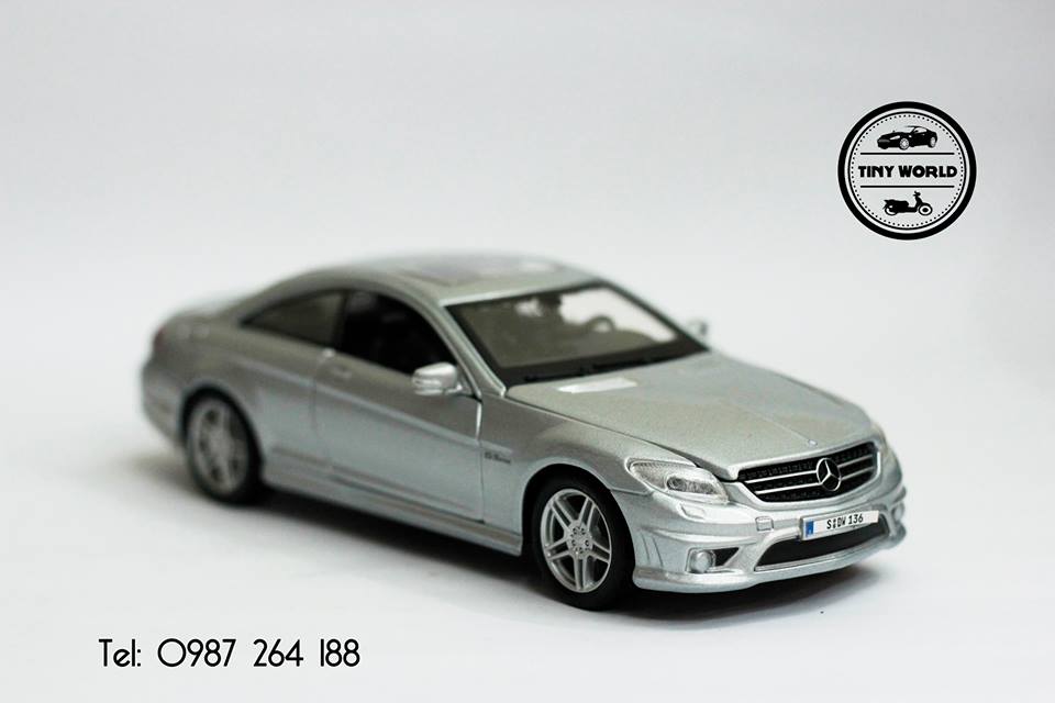 MÔ HÌNH Ô TÔ MERCEDES-BENZ CL63 AMG (BẠC) 1:24 MAISTO