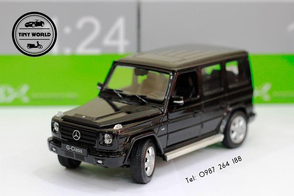MÔ HÌNH Ô TÔ MERCEDES-BENZ G500 (ĐEN) 1:24 WELLY FX