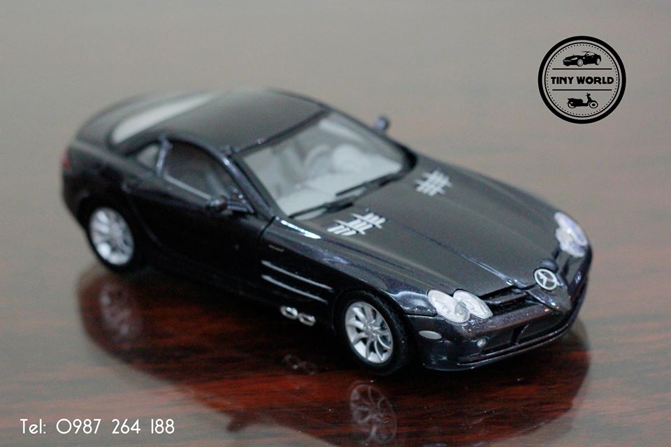 MÔ HÌNH Ô TÔ MERCECES-BENZ SLR MACLAREN (ĐEN) 1:24 MOTORMAX