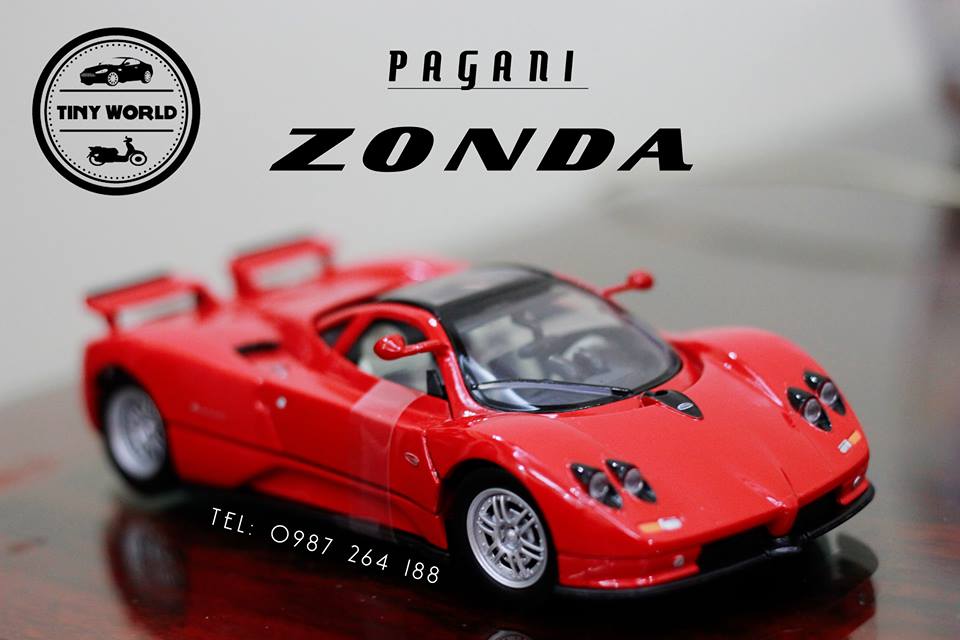MÔ HÌNH Ô TÔ PAGANI ZONDA C12 (ĐỎ) 1:24 MOTORMAX