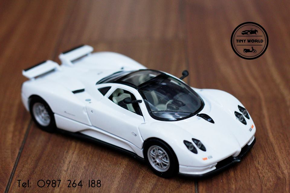MÔ HÌNH Ô TÔ PAGANI ZONDA C12 (TRẮNG) 1:24 MOTORMAX