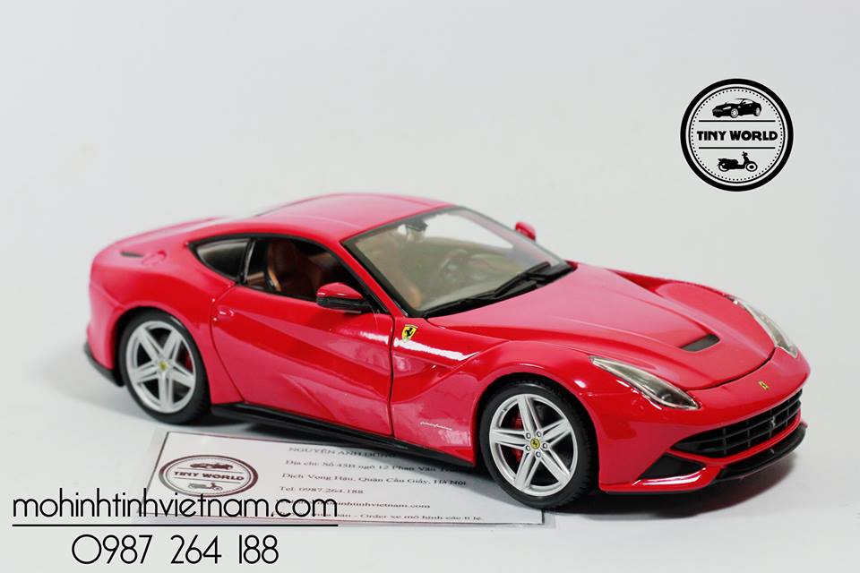 MÔ HÌNH Ô TÔ FERRARI F12 BERLINETTA (ĐỎ) 1:24 BBURAGO