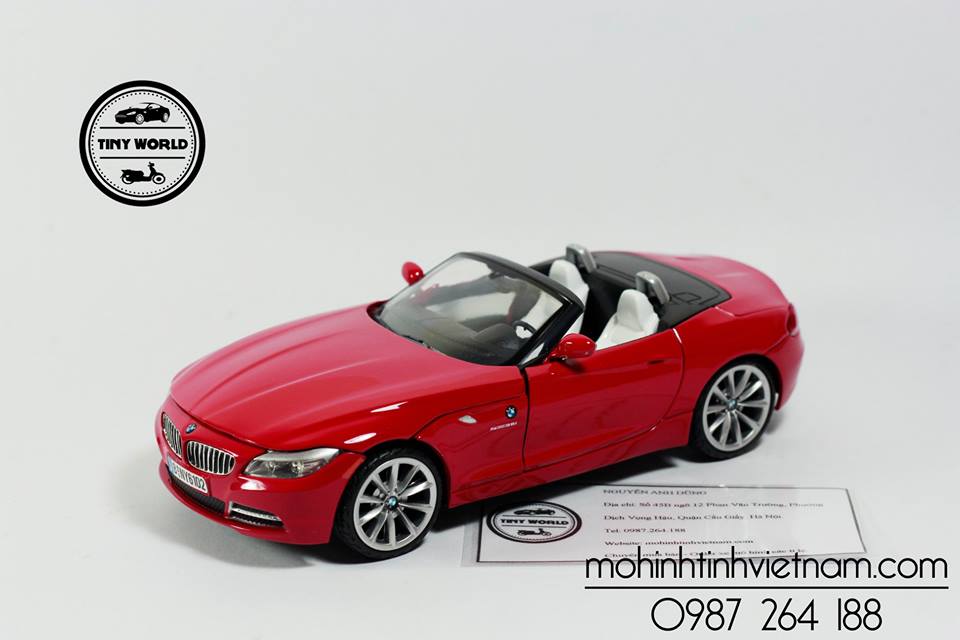 MÔ HÌNH Ô TÔ BMW Z4 (ĐỎ) 1:24 MOTOMAX