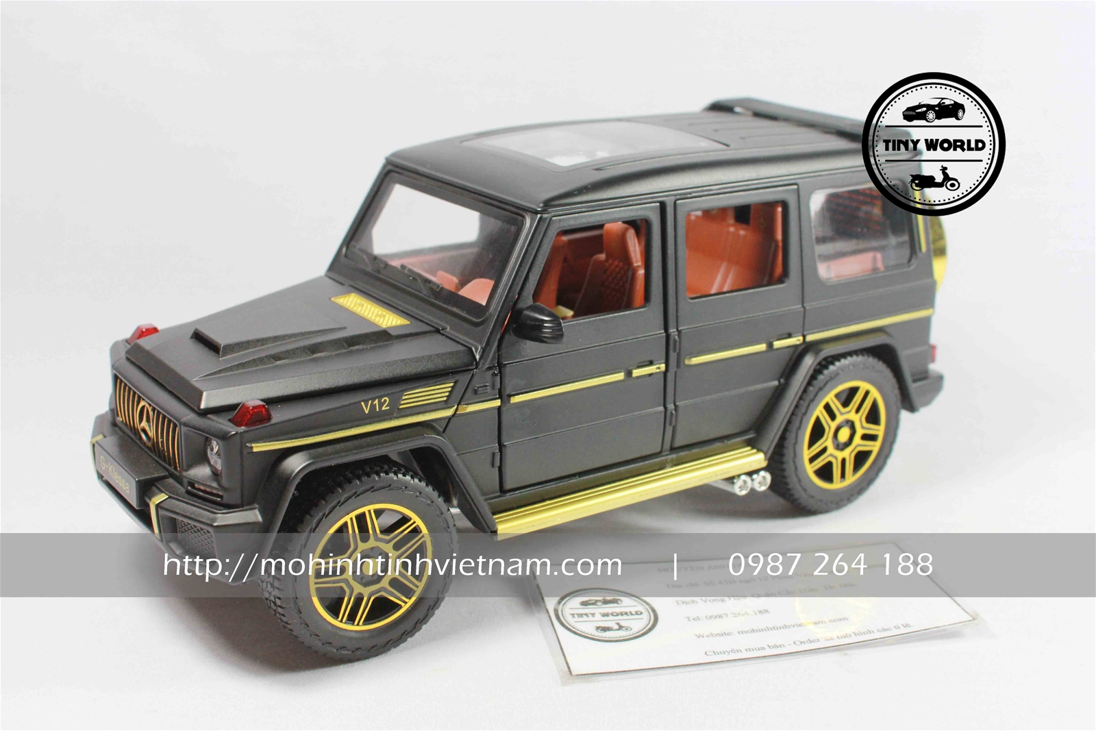 MÔ HÌNH Ô TÔ MERCEDES-BENZ G63 (ĐEN) 1:24 DIECAST MODEL